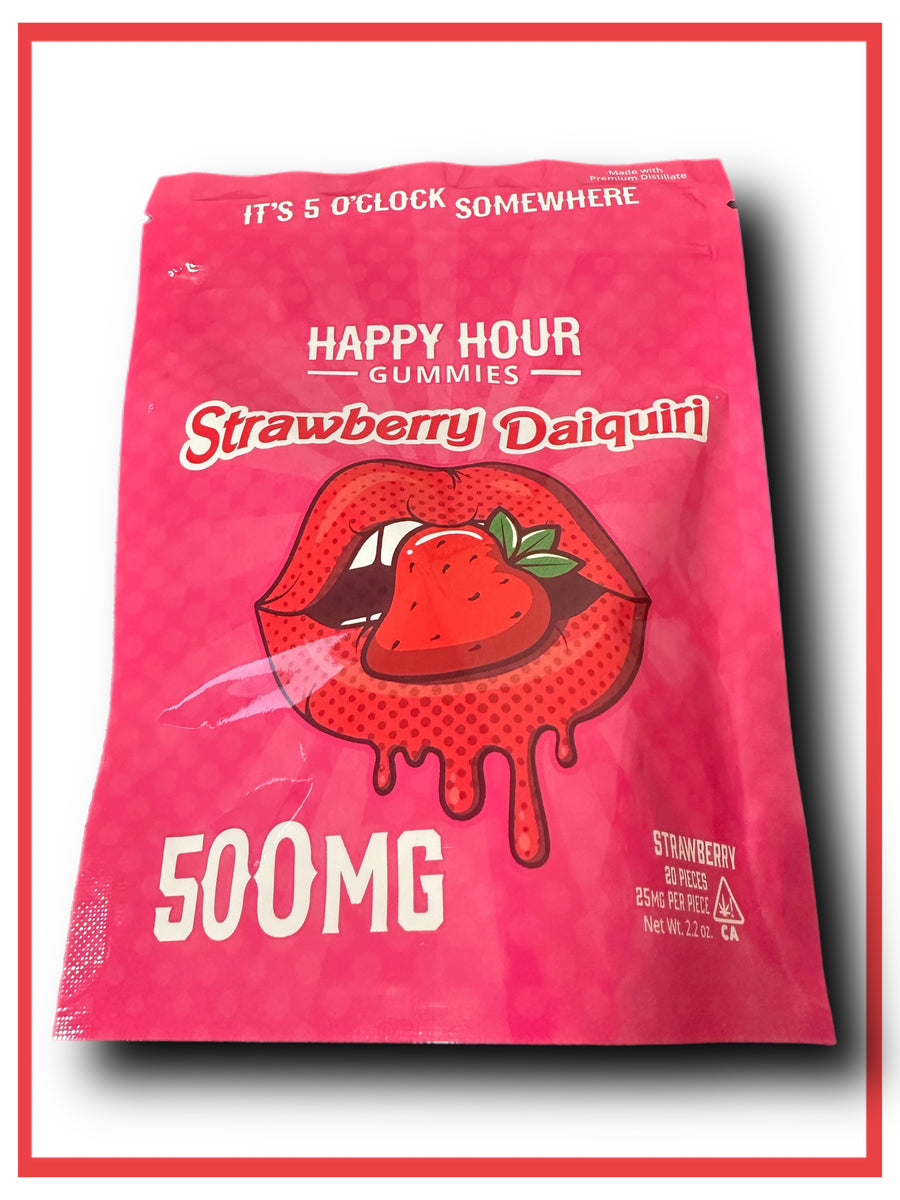 Happy Hour Strawberry Daiquiri 500mg Friendly Strangers