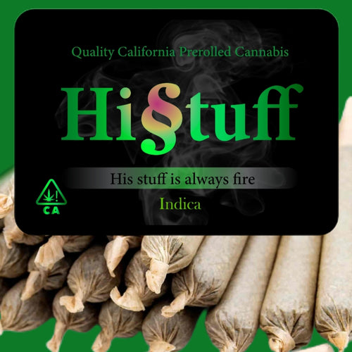 HIS STUFF- 12 pack Pre Rolled Cones (Indica) **NEW PRICE**