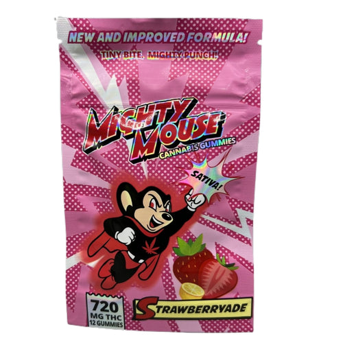 Mighty Mouse Gummies – Strawberryade – 720 mg